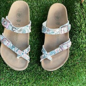 Birkenstock Kids Sandals with Floral Pattern